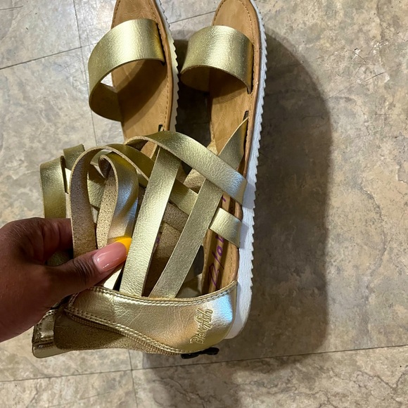Blowfish (brand) Gold flat sandals - Picture 4 of 6